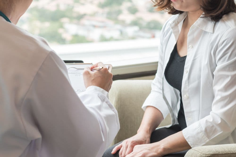 patient with cancer and their physician